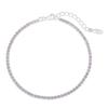 WESTISLAND Silberfarbenes Tennisarmband mit Stein (Wählen Sie 1 von 5)_WS058