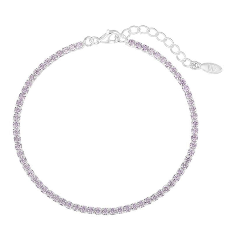 WESTISLAND Silberfarbenes Tennisarmband mit Stein (Wählen Sie 1 von 5)_WS058