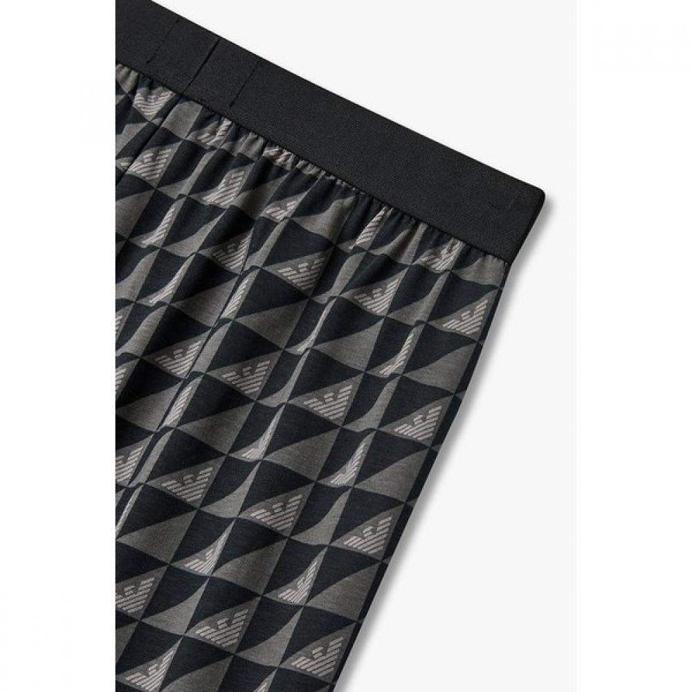 Emporio Armani Men S elaStic Lounge ShortS With Logo Pattern