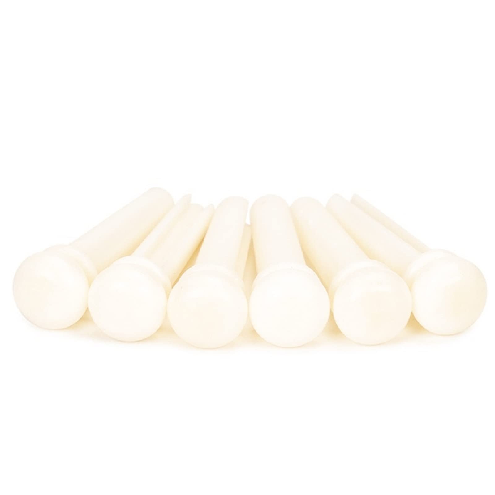 Miwayer 6pcs Guitar Bone Bridge Pins Bovine bone String Nails for 6 & 12 String Acoustic Guitar  Fixed String Nails
