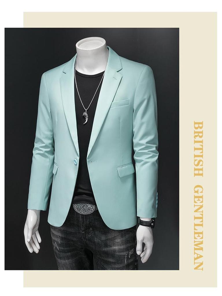 Men's Plus Size Slim Fit Blazer - Wedding & Business Attire