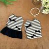 Cute Pet Striped Short Sleeve Soft Pet Princess Dress Pet Supplies Dog Vest  For Puppy Cat