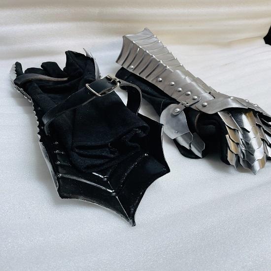 Medieval Gauntlets Nazgul Steel Armor Gloves Crusader Lerp Cosplay