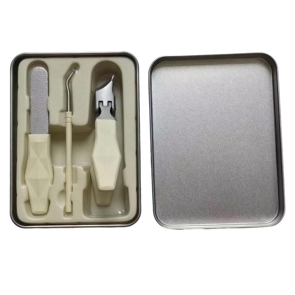 Ultra-Sharp Angled Nail Clippers with ABS Handle for Ingrown Toenails