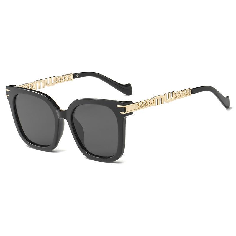New fashion square frame sunglasses for women luxury UV protection large frame all-match glasses DS-2324