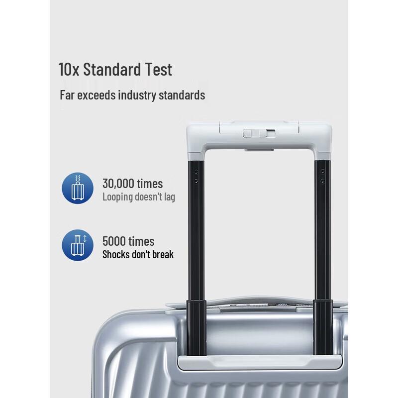 OIWAS Front-Opening Carry-On Luggage with USB Charging and Brake Wheels