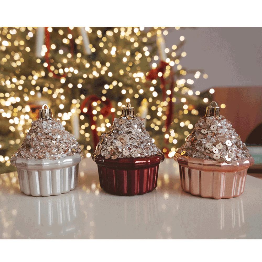 Christmas Tree Pendant, Cake Design, Heart-shaped Decoration, Handmade DIY Pendant, Holiday Decoration, Pendant, Plastic Ball Set