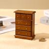 1:12 Dollhouse Miniature Mini Simulated Wooden Cabinet Lockers Tv Cabinet With Drawer Living Room Bookcase Furniture Model Toy