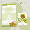 Lucky Bear Letter Paper - Cute Cartoon Birthday Greeting Card for Bestie