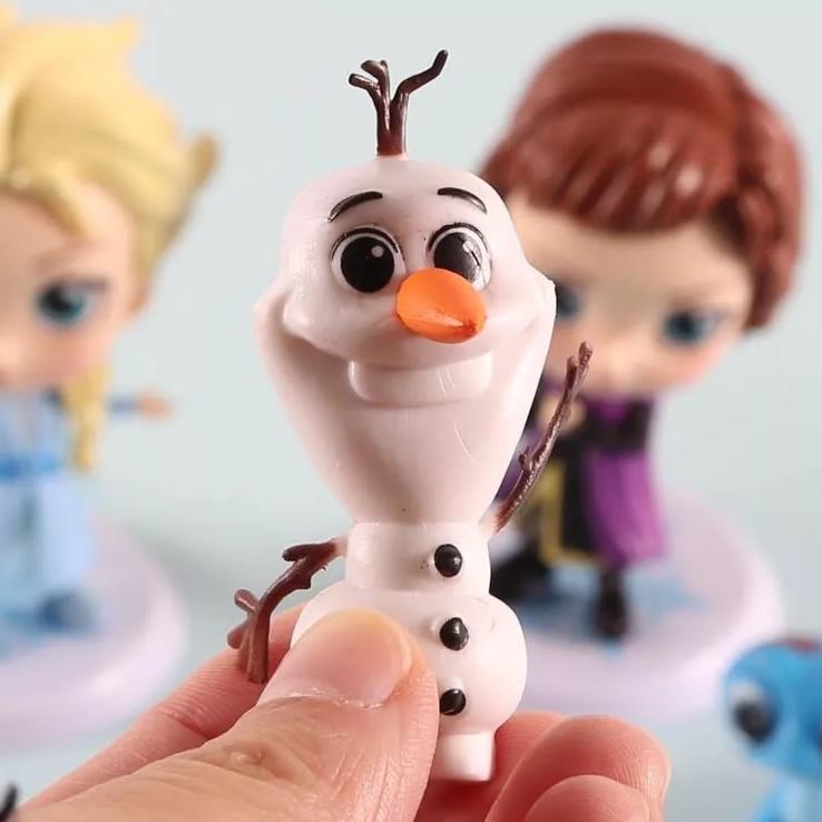Frozen Figurine Set, 12 Pieces Multicolor PVC Toy Figures for Kids Ages 3+