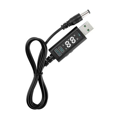 USB Adjustable Boost Converter DC 5-10V To DC 5-20V Step-up Converter Fast Charging Cable for Router Laptop Desk Lamp