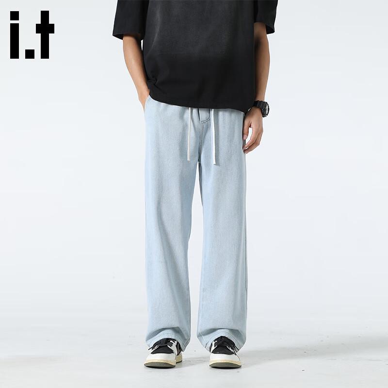 

Fingercroxx Men s Washed Straight-Leg Denim Casual Pants 2XL