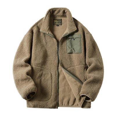 Men's Lambskin Jacket - Thick Teddy Velvet Winter Coat