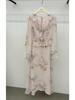 UONE2026 Early Spring Floral Holiday Ruffle Dress - Southern France Inspired, Gentle Style for Women