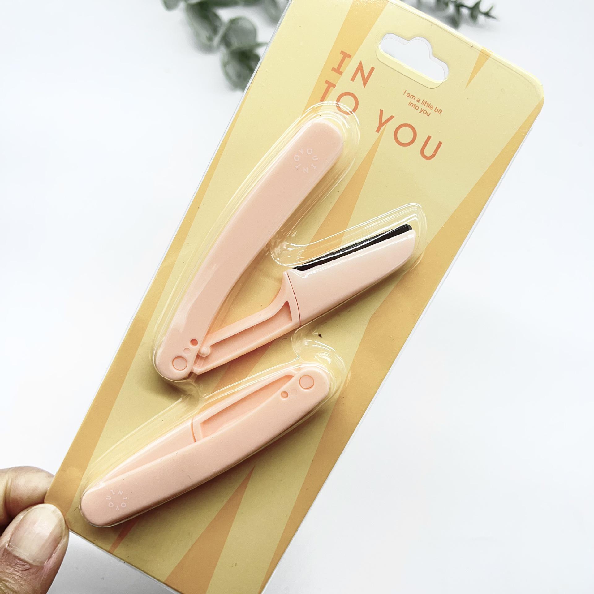 Safe Folding Eyebrow Razor for Women: Beginner-Friendly Anti-Scratch Trimmer Set