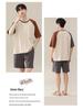 Modal Men's Summer Pajamas Set - Short Sleeve Pullover and Shorts for Cooling Comfort