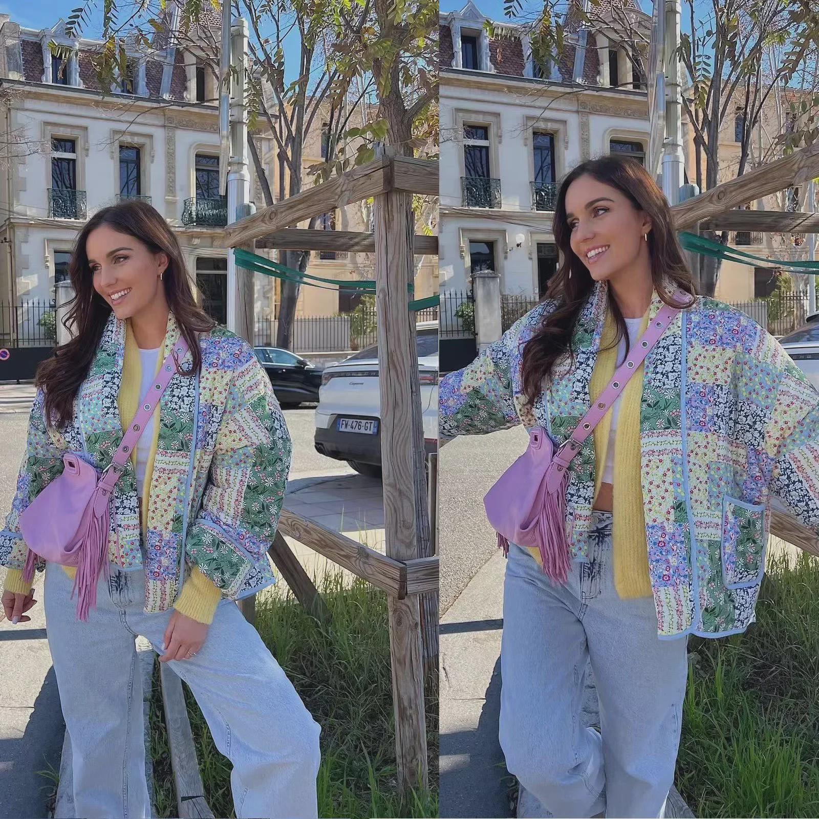 

Spring Slimming Lapel Fashion Cotton Jacket M світло-зелений колір