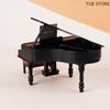 1Set Miniature Piano W/Stool Instrument Chair Model Decor Accessories Living Room Furniture