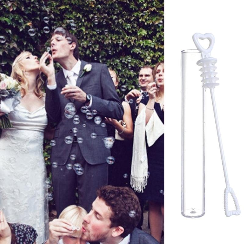 20Pcs Wedding Bubble Tube for Kids Party Bags and Table Decorations Unforgettable Moment Bubbles Tubes