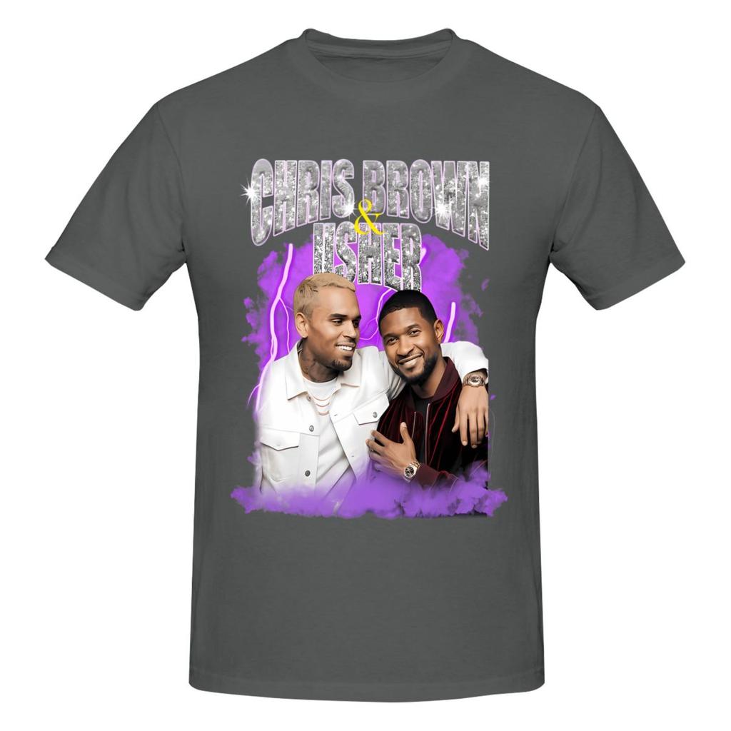 Chris Brown And Usher The Rb Tour 2026 Funny T Shirts Graphic Y2k Pops Tees Unisex Wounisex T Shirts Tops
