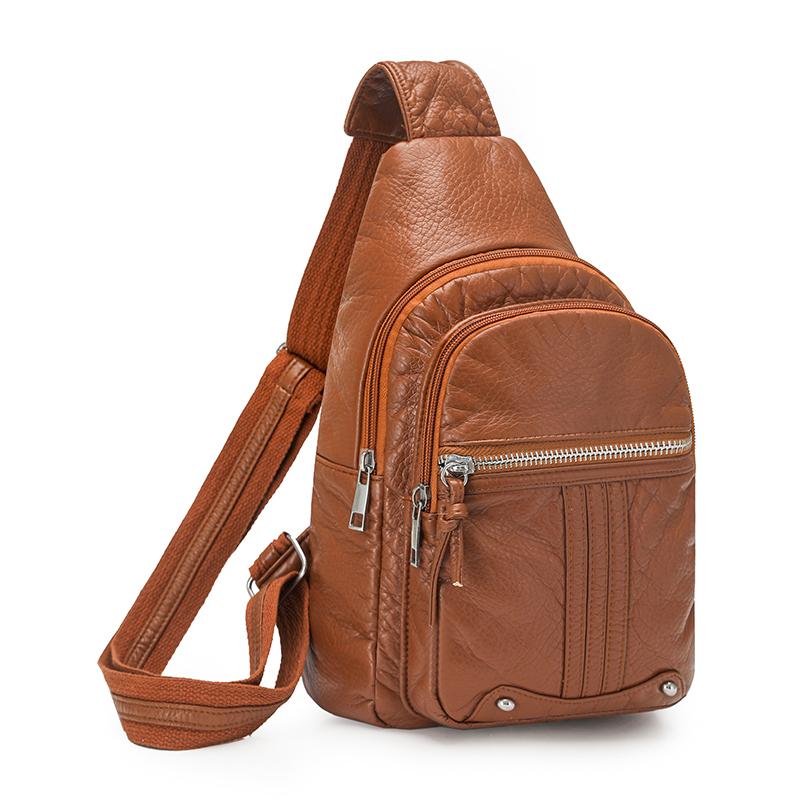 Women's Shoulder Bag PU Chest Bag Lightweight Travel Crossbody Bag
