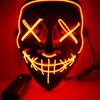 1PC Halloween Party LED Glow Mask V-Shape Light Up Face Cover for Cosplay Ghost Dance Rave Party Carnaval Mask
