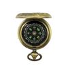 Spot J35A Retro Flip Pocket Watch with North-Pointing Zinc Alloy Compass - Metal Outdoor Gift