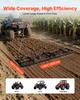 Drag Harrow, 243x50 Cm, Tow-Behind Driveway Grader with Adjustable Width & 50lbs Load Capacity, Heavy Duty Lawn Leveling Rake, Galvanized Steel Gravel