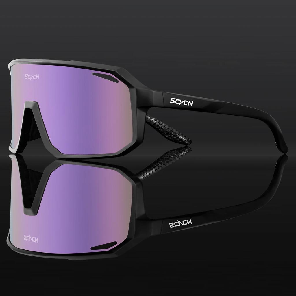 SCVCN Cycling Glasses Bike Mountain Bicycle Hiking Camping Golf UV400 Sunglasses Sport Protection Glasses for Men Women Baseball
