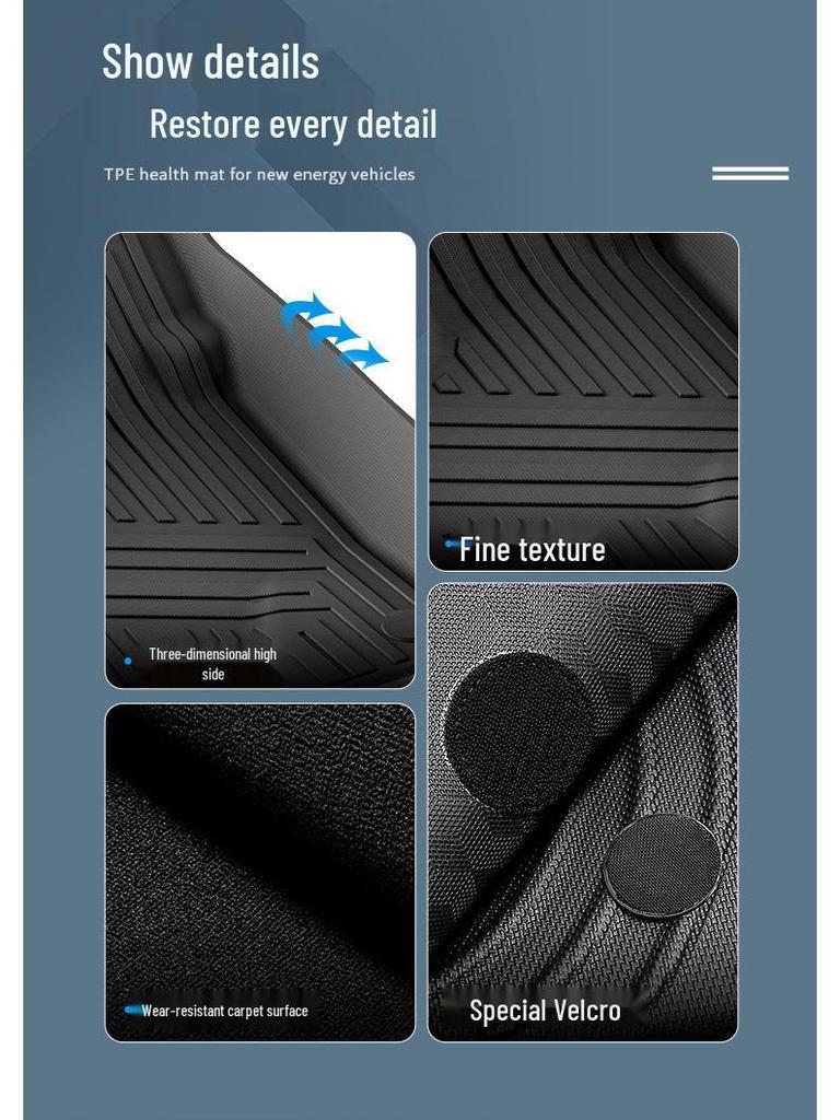 Haval Xiaolong MAX TPE Floor Mats: Compatible with 2023-2025 models, includes seat back and trunk mats.