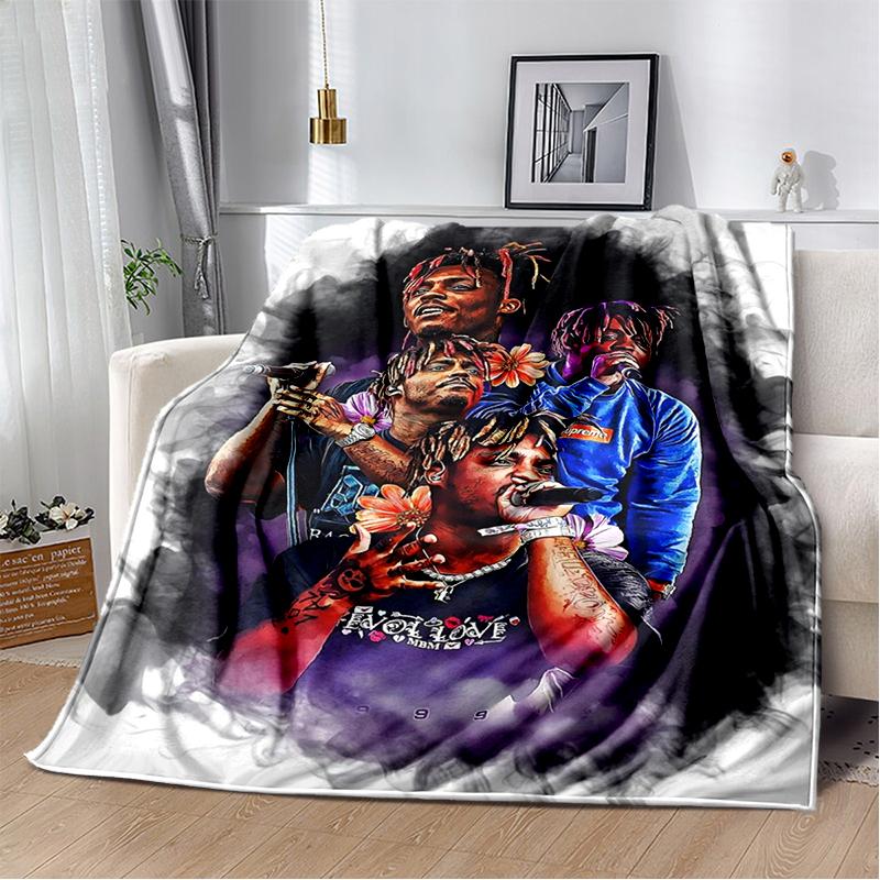 3D Print Juice WRLD 999 Legend Rapper Album Blanket,Soft Throw Blanket for Home Bedroom Bed Sofa Travel Picnic Cover Kid Gift