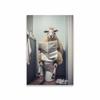 Lustige Nette Tierkunst Poster Tier Hund Katze Wandkunst Drucke Lustige Badezimmer Wanddekoration Leinwandbild Moderne Toiletten Dekoration