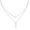 High Quality Simple Double Layer And Drop Necklace Paved New Charm Fashion Classic For Women De G8I5
