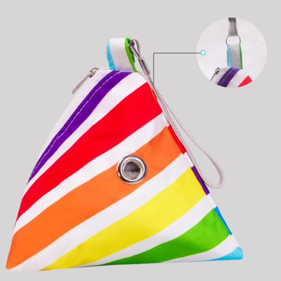 Trasportino per piccoli animali, con stampa alla moda, fori traspiranti, portatile, triangolare, per criceti, da viaggio