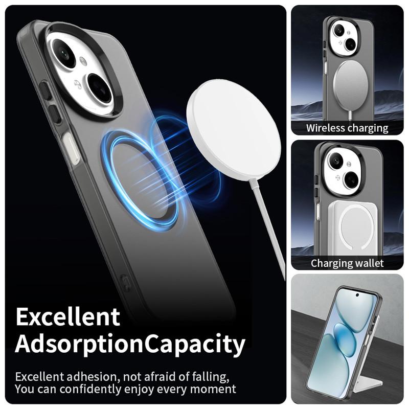 Pro Tecno Spark Go 1S Pouzdro Pro Tecno Spark Go 1S 1 Kryt Průsvitná Bonbónová Barva Matný Magnetický Nárazuvzdorný Ochranný Nárazník