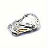 1 stainless steel multi-tool keychain with a screwdriver and bottle opener—the perfect choice for camping gear