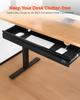 VEVOR 33" Wide Under Desk Drawer Slide Out, Under Desk Mounted Pull-out Drawer Attachment, Hidden Desktop Storage Organizer