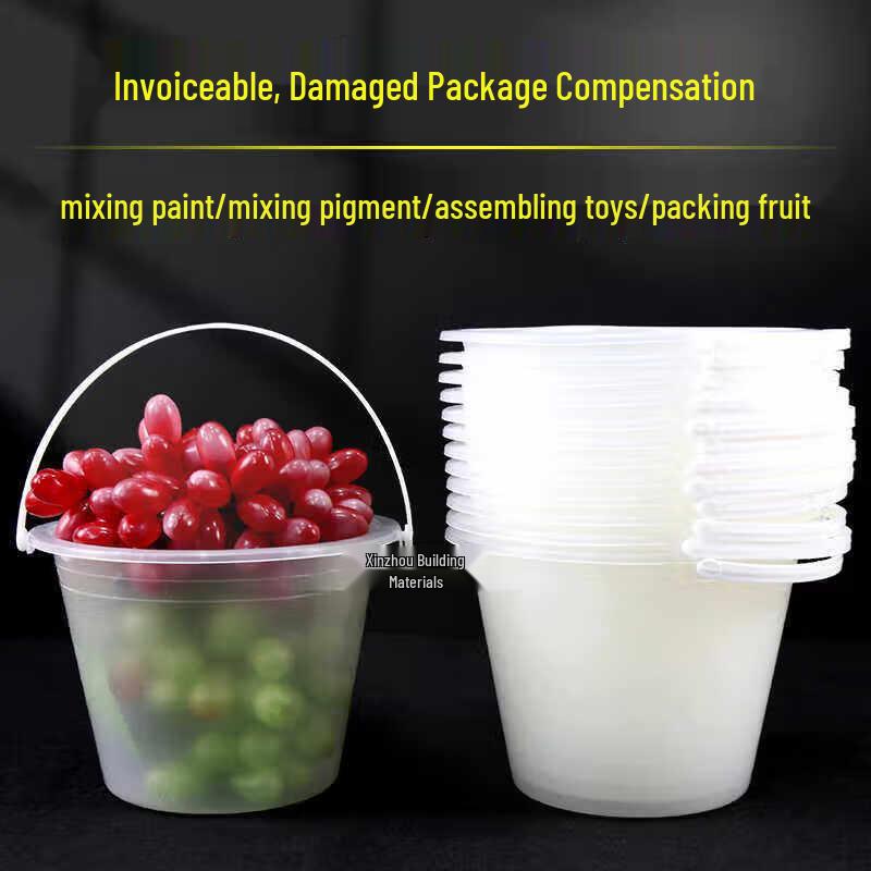 Shangqi Transparent Plastic Round Buckets