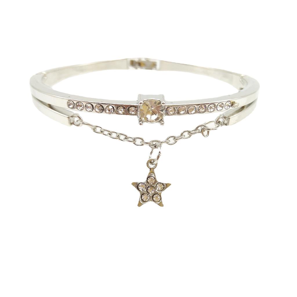New Internet Celebrity Student Fashion Korean Version Five-pointed Star Diamond Bracelet Fashion Bracelet European and American Crystal Jewelry