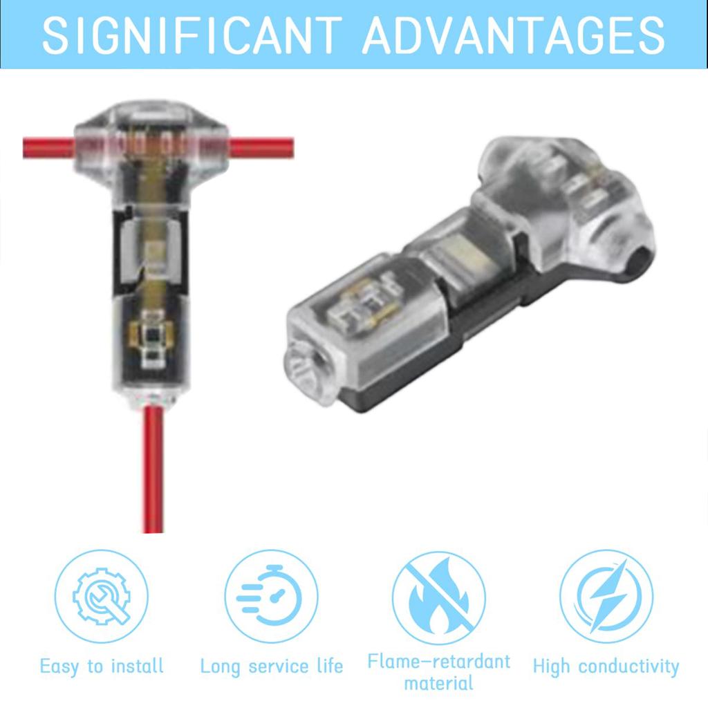 No-Stripping, No-Soldering -Wire Plug Quick Connector