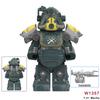 Latest Bos Game T60 Power Armor Army Officers Soldiers Figurine Machine Gun Model Construction Blocks Kids Toys Gifts Young Boys Girls Juguetes