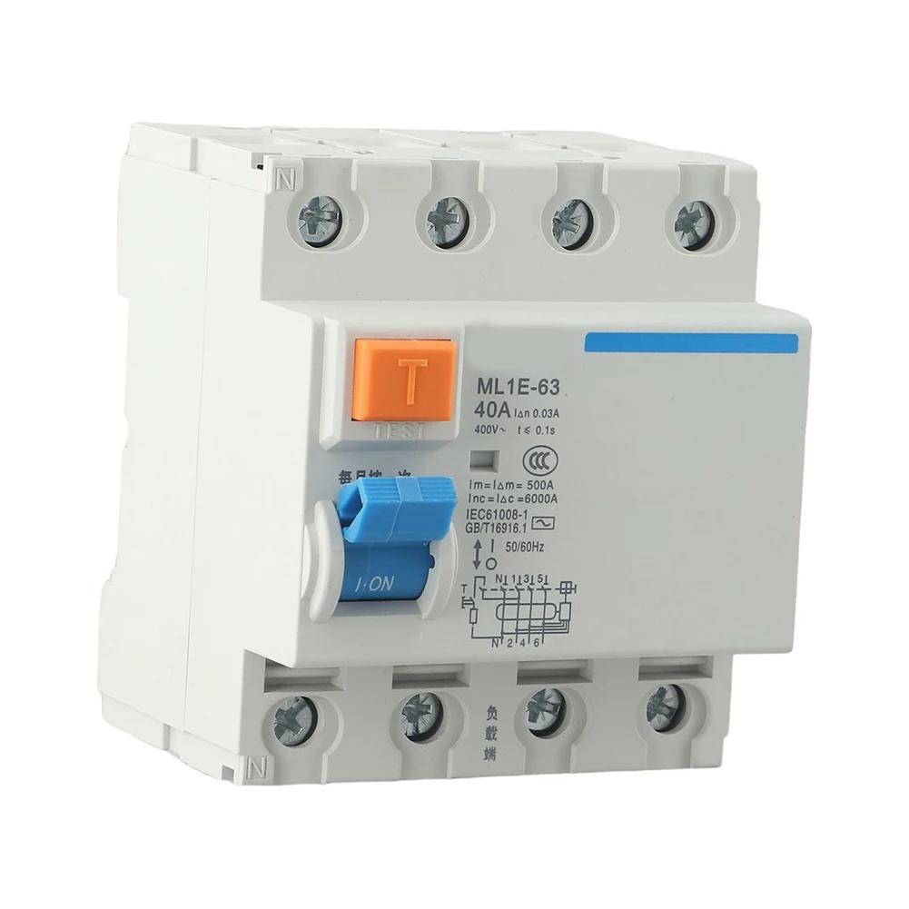 Efficient ML1E63 3P+N Air Switch with Leakage Protection Advanced Circuit Breaker for Home Use Rated Current 25A/32A/40A/63A