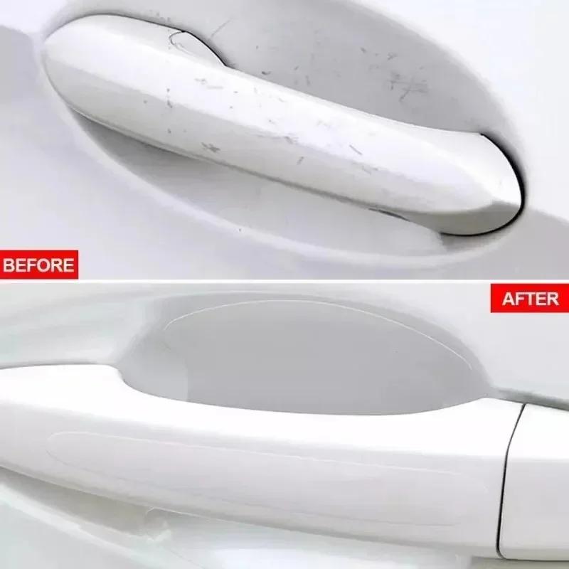 Car Door Handle Protective Sticker Wear Resistant Scratch Resistant Transparent Protective Strip TPU Door Bowl Protective Stick