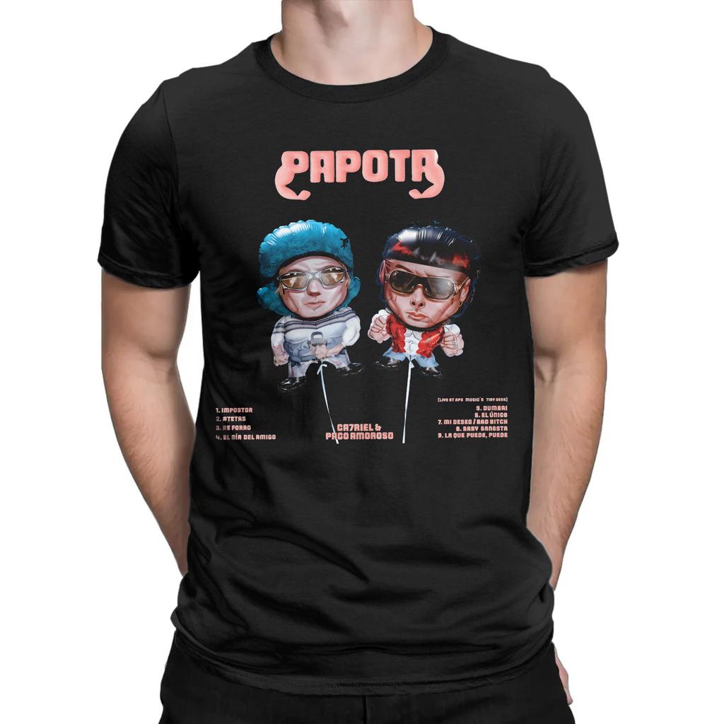 2026 CA7RIEL  Paco Amoroso Papota Tour Graphic Printed T Shirts Men Women  Cotton Tee Shirt Clothing