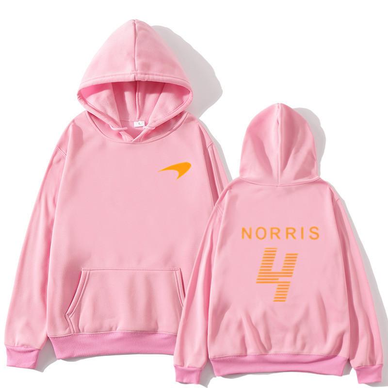 Lando Norris Racing Sudadera con capucha deportiva de forro polar para hombre y mujer estilo hip hop Harajuku y2k, ropa deportiva casual para otoño e invierno