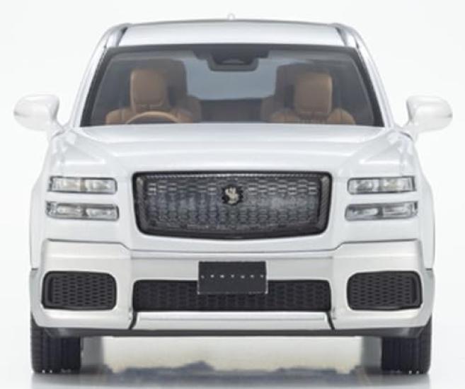 Kyosho Original Scale Toyota Century with Finished KS03926WS 1/43 (Hakkaku) (White/Silver) Mid-Brown Interior, Model,