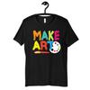 Make Art Shirt, Artist T-Shirt, Painter Artists Womens Tee, T-shirt, T-shirt, Tank Top, Kids Tee, Toddler Baby Clothing