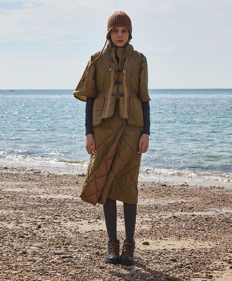 Nuke Jupiter Aero Snap Padding Wrap Skirt_Women [Beige]