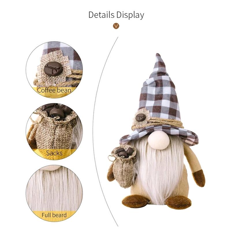 2PCS Gnomes Plush Gnomes Plush Doll Christmas Decorations Home Decorations Housewarming Gift Home Office Farmhouse