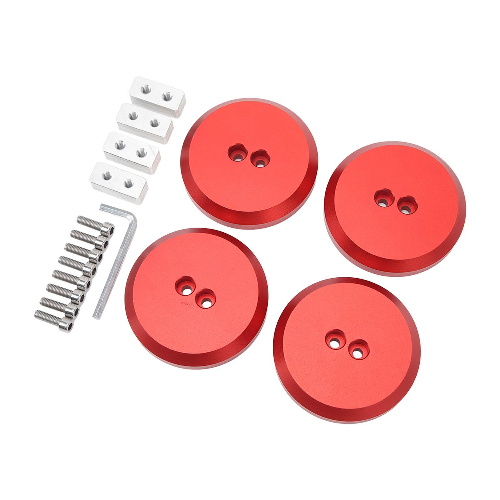 

4 шт. Адаптер для домкрата, алюминиевый, сменный напольный домкрат для Chevy Corvette C5 C6 C7 C8, красный